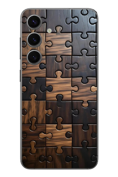 Le Balvo Samsung Galaxy S24 Uyumlu Puzzle Baskılı Silikon Kılıf