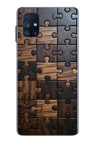 Le Balvo Samsung Galaxy M51 Uyumlu Puzzle Baskılı Silikon Kılıf