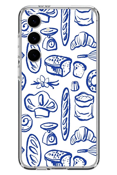 Le Balvo Samsung Galaxy S24 FE Uyumlu Bakery Ahçı Usta Baskılı Silikon Kılıf