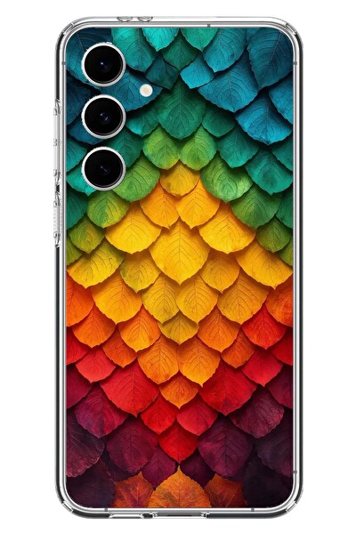 Le Balvo Samsung Galaxy S24 FE Uyumlu Efsun Renk Demeti Baskılı Silikon Kılıf