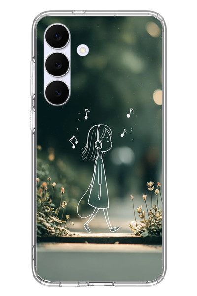 Le Balvo Samsung Galaxy S25 FE Uyumlu Neon Kız Çocugu Baskılı Silikon Kılıf