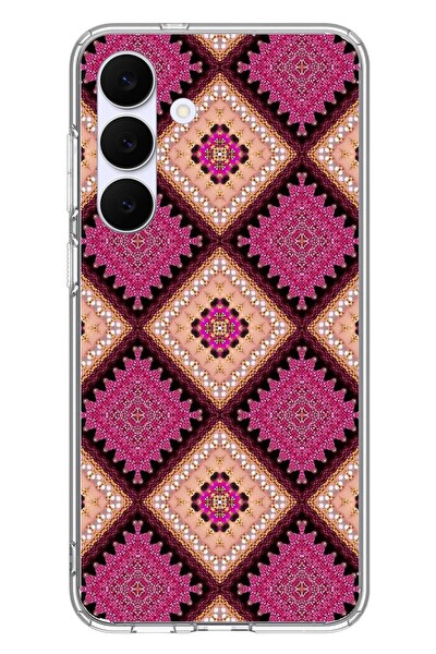 Le Balvo Samsung Galaxy S25 FE Uyumlu Pembe Yavrusu Motifleri Baskılı Silikon Kılıf