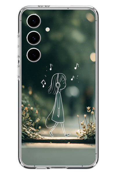 Le Balvo Samsung Galaxy S24 FE Uyumlu Neon Kız Çocugu Baskılı Silikon Kılıf