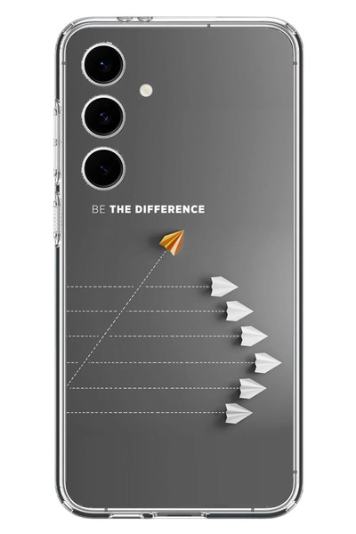 Le Balvo Samsung Galaxy S24 FE Uyumlu Be The Difference Baskılı Silikon Kılıf