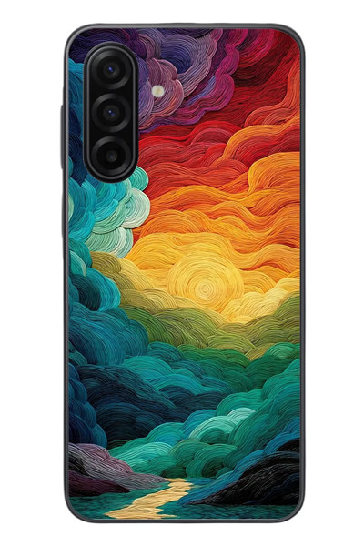 Le Balvo Samsung Galaxy A17 Uyumlu Gün Doğumu ve Batımı Baskılı Silikon Kılıf