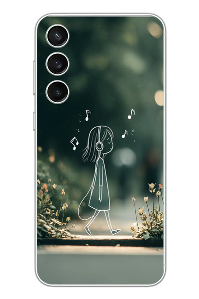Le Balvo Samsung Galaxy S23 FE Uyumlu Neon Kız Çocugu Baskılı Silikon Kılıf