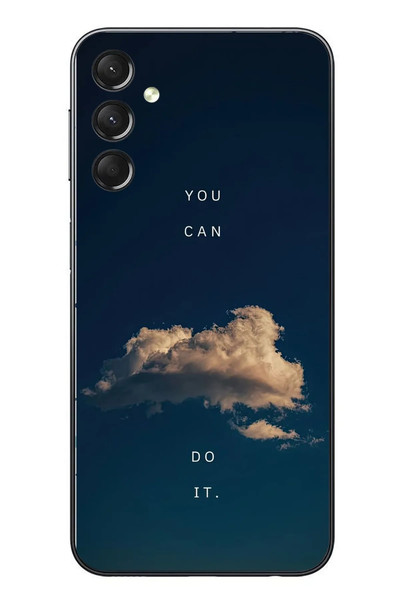 Le Balvo Samsung Galaxy A24 Uyumlu You Can Do İt Baskılı Silikon Kılıf