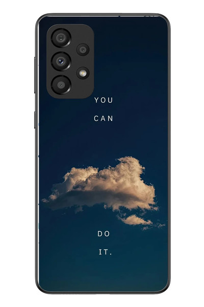 Le Balvo Samsung Galaxy A33 Uyumlu You Can Do İt Baskılı Silikon Kılıf