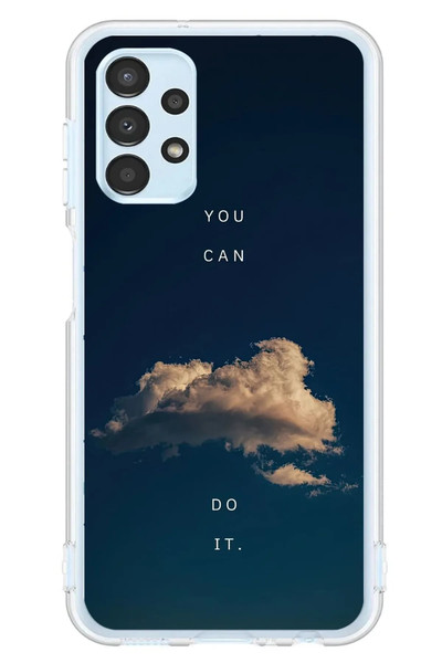 Le Balvo Samsung Galaxy A13 Uyumlu You Can Do İt Baskılı Silikon Kılıf