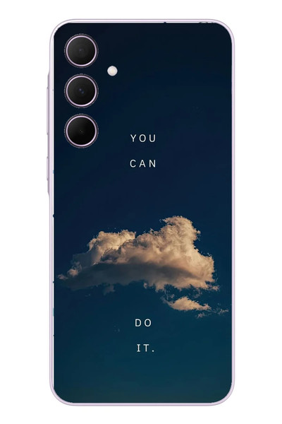 Le Balvo Samsung Galaxy A35 Uyumlu You Can Do İt Baskılı Silikon Kılıf
