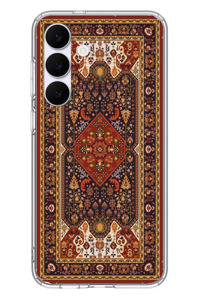 Le Balvo Samsung Galaxy S25 FE Uyumlu Anadolu Motif Halısı Baskılı Silikon Kılıf