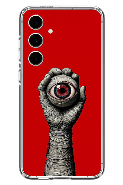 Le Balvo Samsung Galaxy S24 FE Uyumlu Tek Göz Elde Baskılı Silikon Kılıf