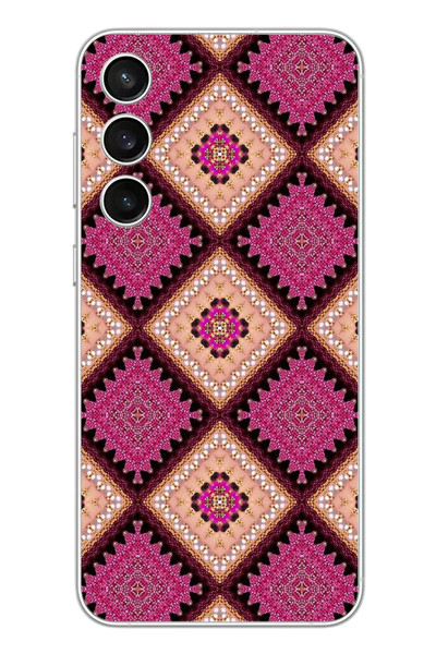Le Balvo Samsung Galaxy S23 FE Uyumlu Pembe Yavrusu Motifleri Baskılı Silikon Kılıf