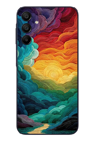 Le Balvo Samsung Galaxy A15 Uyumlu Gün Doğumu ve Batımı Baskılı Silikon Kılıf
