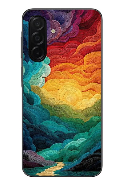 Le Balvo Samsung Galaxy A26 Uyumlu Gün Doğumu ve Batımı Baskılı Silikon Kılıf