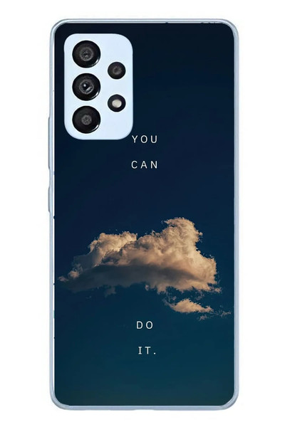 Le Balvo Samsung Galaxy A53 Uyumlu You Can Do İt Baskılı Silikon Kılıf
