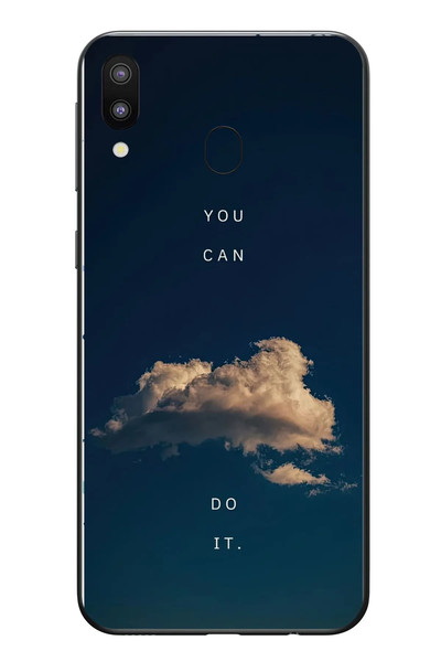 Le Balvo Samsung Galaxy M31 Uyumlu You Can Do İt Baskılı Silikon Kılıf