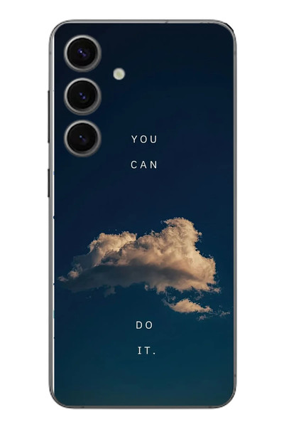 Le Balvo Samsung Galaxy S24 Uyumlu You Can Do İt Baskılı Silikon Kılıf