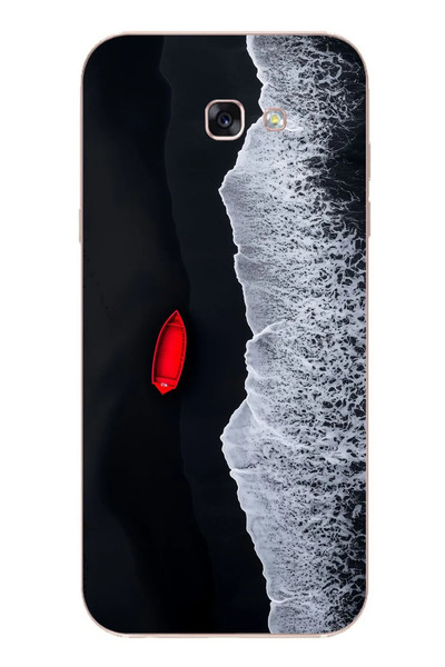 Le Balvo Samsung Galaxy A7 2017 Uyumlu Kırmızı Tekne Yalnız Baskılı Silikon Kılıf