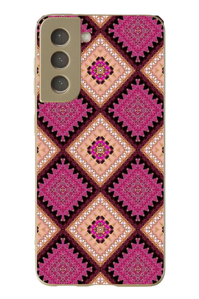 Le Balvo Samsung Galaxy S21 FE Uyumlu Pembe Yavrusu Motifleri Baskılı Silikon Kılıf
