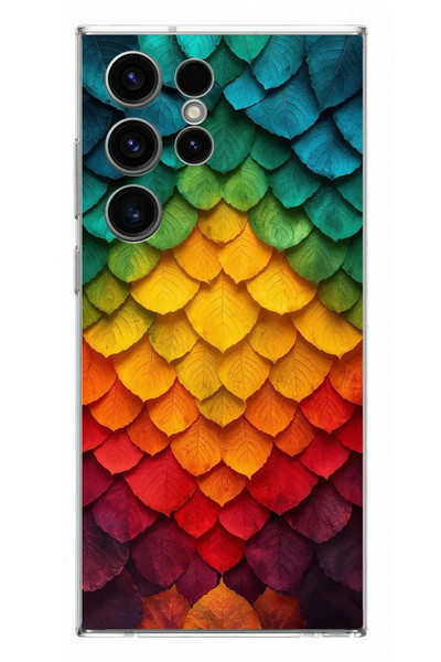 Le Balvo Samsung Galaxy S23 Ultra Uyumlu Efsun Renk Demeti Baskılı Silikon Kılıf