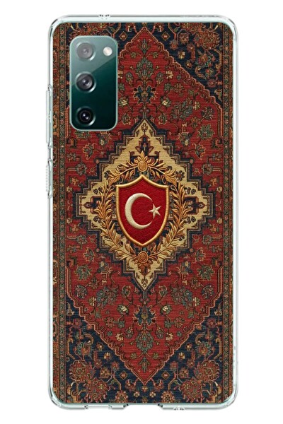 Le Balvo Samsung Galaxy S20 FE Uyumlu Türkiye Bayraklı Halı Baskılı Silikon Kılıf