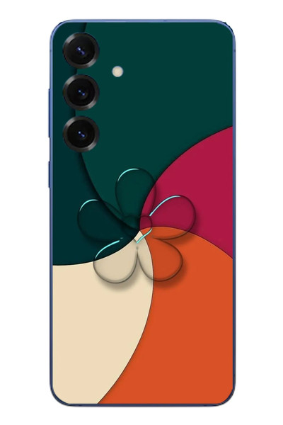 Le Balvo Samsung Galaxy S25 Plus Uyumlu Modern Yonca Renkleri Baskılı Silikon Kılıf