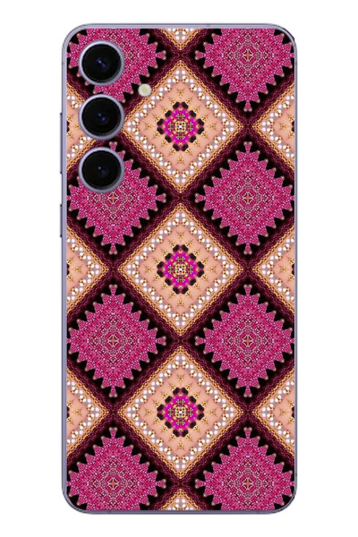 Le Balvo Samsung Galaxy S24 Plus Uyumlu Pembe Yavrusu Motifleri Baskılı Silikon Kılıf