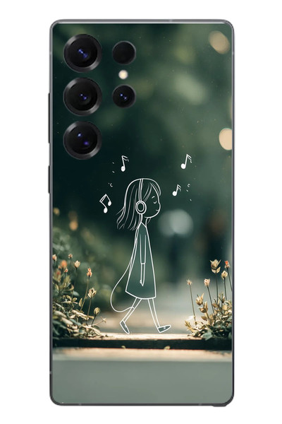 Le Balvo Samsung Galaxy S25 Ultra Uyumlu Neon Kız Çocugu Baskılı Silikon Kılıf