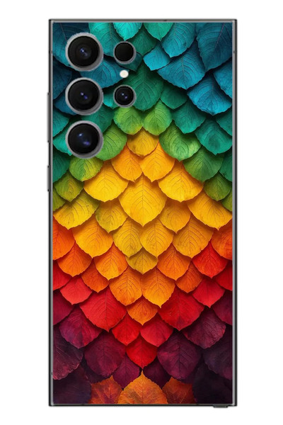 Le Balvo Samsung Galaxy S24 Ultra Uyumlu Efsun Renk Demeti Baskılı Silikon Kılıf