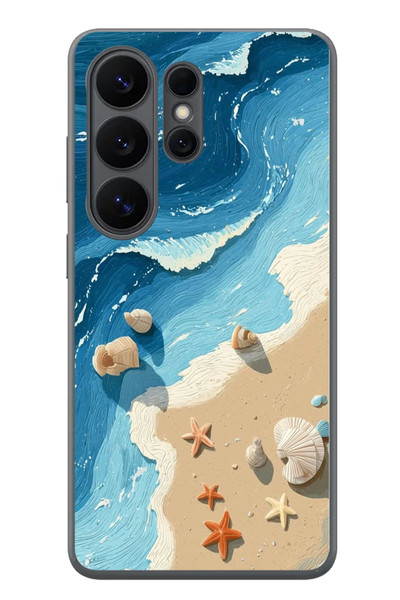 Le Balvo Samsung Galaxy S26 Ultra Uyumlu Deniz Yıldızı Tatilde Baskılı Silikon Kılıf