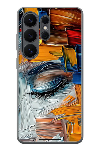 Le Balvo Samsung Galaxy S26 Ultra Uyumlu Göz Boyama Fırçaları Baskılı Silikon Kılıf