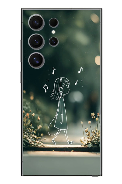 Le Balvo Samsung Galaxy S24 Ultra Uyumlu Neon Kız Çocugu Baskılı Silikon Kılıf