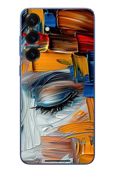 Le Balvo Samsung Galaxy S25 Plus Uyumlu Göz Boyama Fırçaları Baskılı Silikon Kılıf
