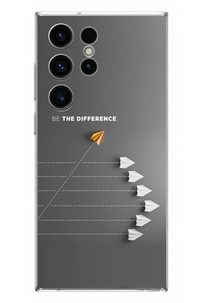 Le Balvo Samsung Galaxy S23 Ultra Uyumlu Be The Difference Baskılı Silikon Kılıf