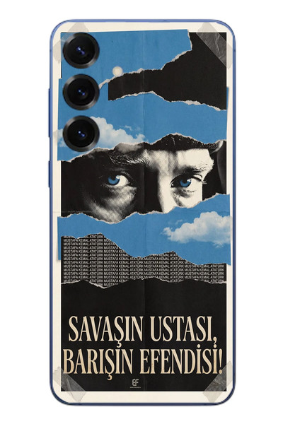 Le Balvo Samsung Galaxy S25 Plus Uyumlu Savaşın Ustası Atatürk Baskılı Silikon Kılıf