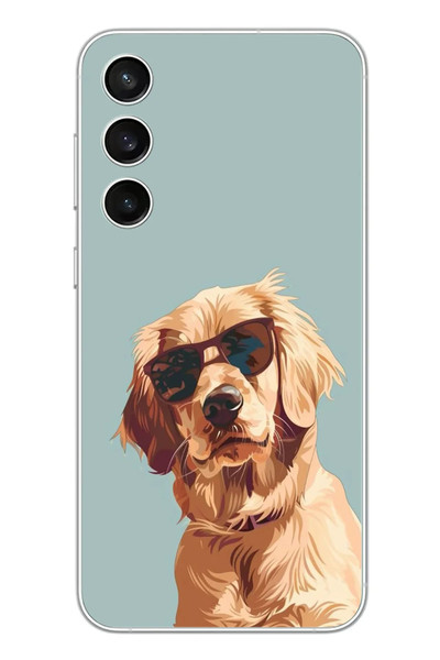 Le Balvo Samsung Galaxy S23 FE Uyumlu Karizmatik Köpek Baskılı Silikon Kılıf
