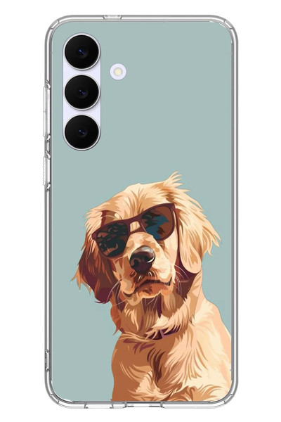 Le Balvo Samsung Galaxy S25 FE Uyumlu Karizmatik Köpek Baskılı Silikon Kılıf