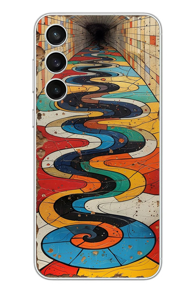 Le Balvo Samsung Galaxy S23 FE Uyumlu Renk Duvarı Baskılı Silikon Kılıf