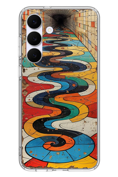 Le Balvo Samsung Galaxy S25 FE Uyumlu Renk Duvarı Baskılı Silikon Kılıf