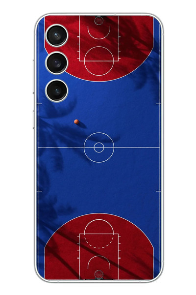 Le Balvo Samsung Galaxy S23 FE Uyumlu Basketbol Sahası Baskılı Silikon Kılıf