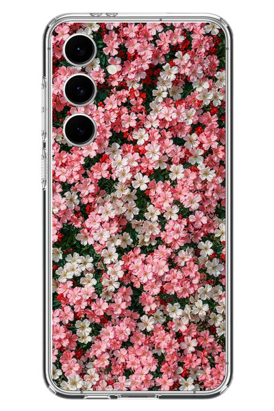 Le Balvo Samsung Galaxy S24 FE Uyumlu Ahenkli Papatyalar Baskılı Silikon Kılıf