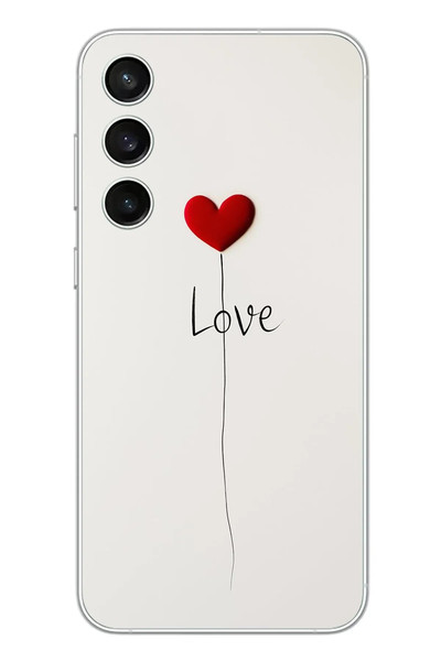 Le Balvo Samsung Galaxy S23 FE Uyumlu Love Aşk Baskılı Silikon Kılıf