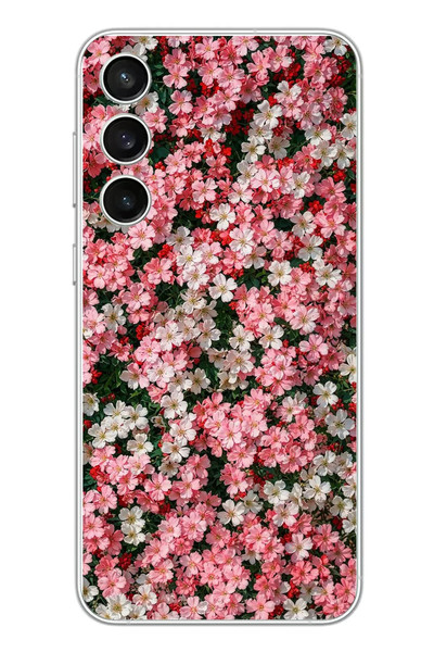 Le Balvo Samsung Galaxy S23 FE Uyumlu Ahenkli Papatyalar Baskılı Silikon Kılıf