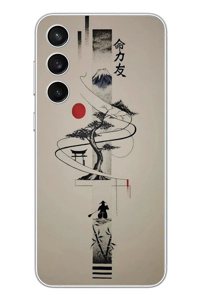 Le Balvo Samsung Galaxy S23 FE Uyumlu Japon FElseFEsi Baskılı Silikon Kılıf