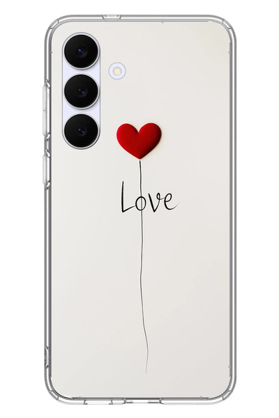 Le Balvo Samsung Galaxy S25 FE Uyumlu Love Aşk Baskılı Silikon Kılıf