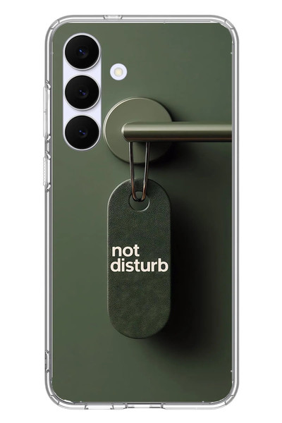 Le Balvo Samsung Galaxy S25 FE Uyumlu Not Disturb Baskılı Silikon Kılıf