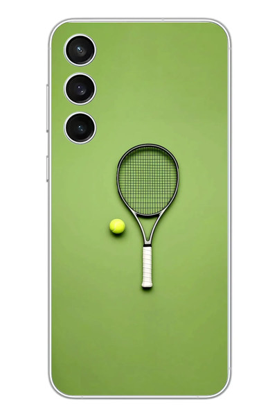 Le Balvo Samsung Galaxy S23 FE Uyumlu Tenis Raketi Baskılı Silikon Kılıf