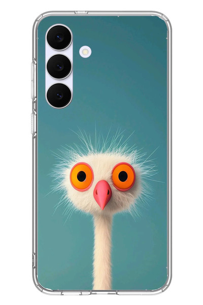 Le Balvo Samsung Galaxy S25 FE Uyumlu Şaşkın Hayvan Baskılı Silikon Kılıf