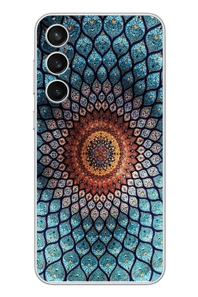 Le Balvo Samsung Galaxy S23 FE Uyumlu İran Dokuması Baskılı Silikon Kılıf